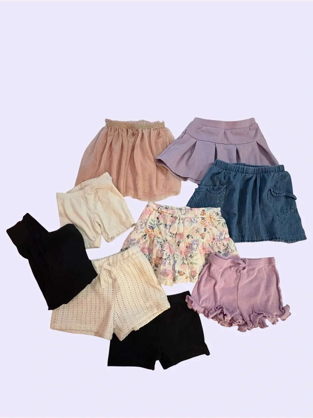 Girls Mixed Shorts & Skorts Bundle